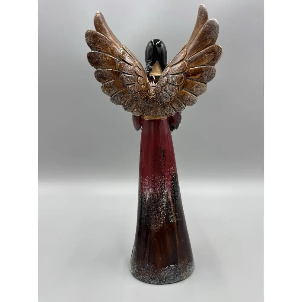 Rite Aid Angel Collection Christmas Angels Figurines Rustic Style 10” Lot Of 3